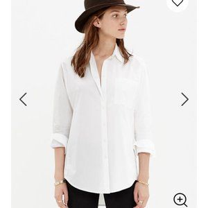 Madewell boyfriend button up white